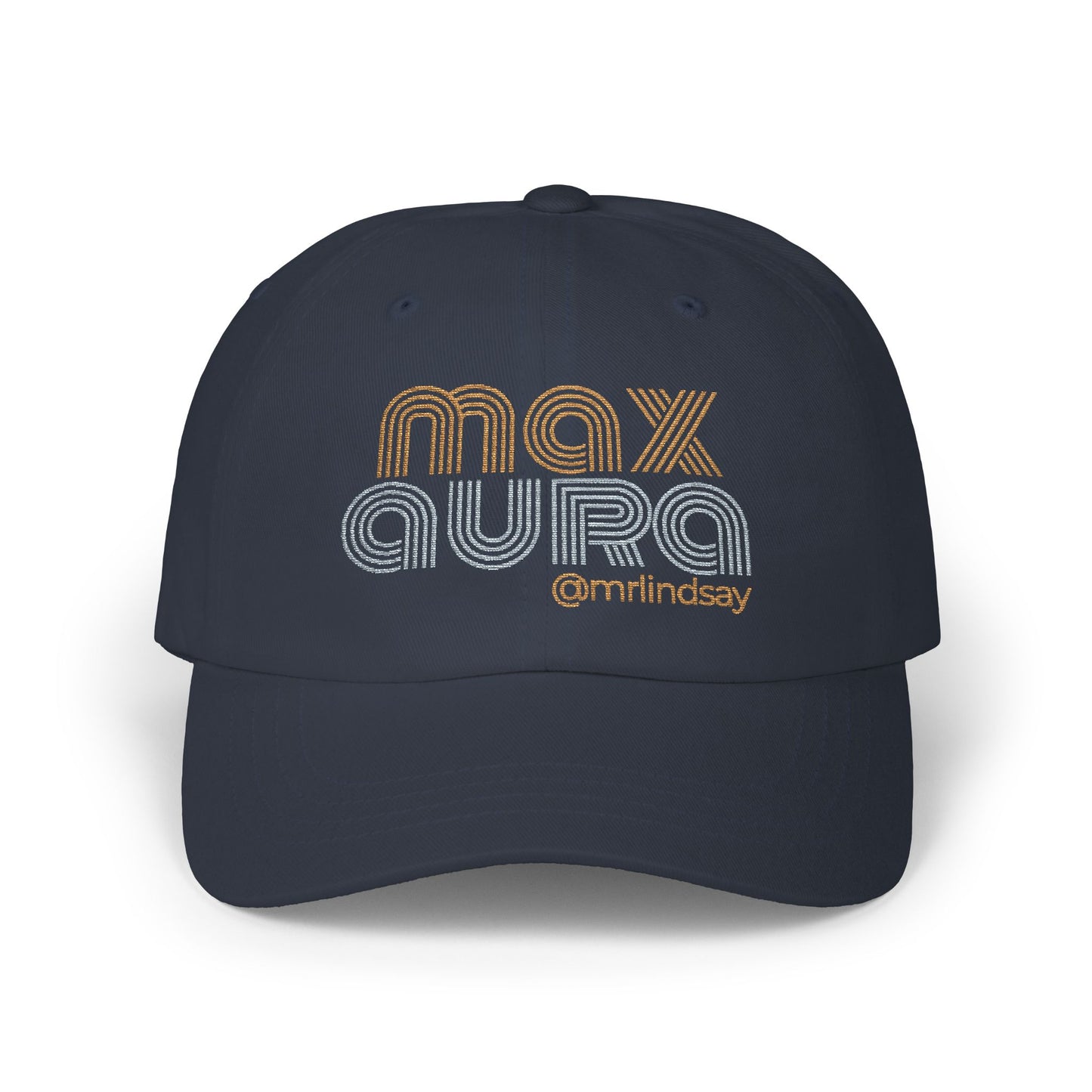 Mr. Lindsay Embroidered Max Aura Dad Cap