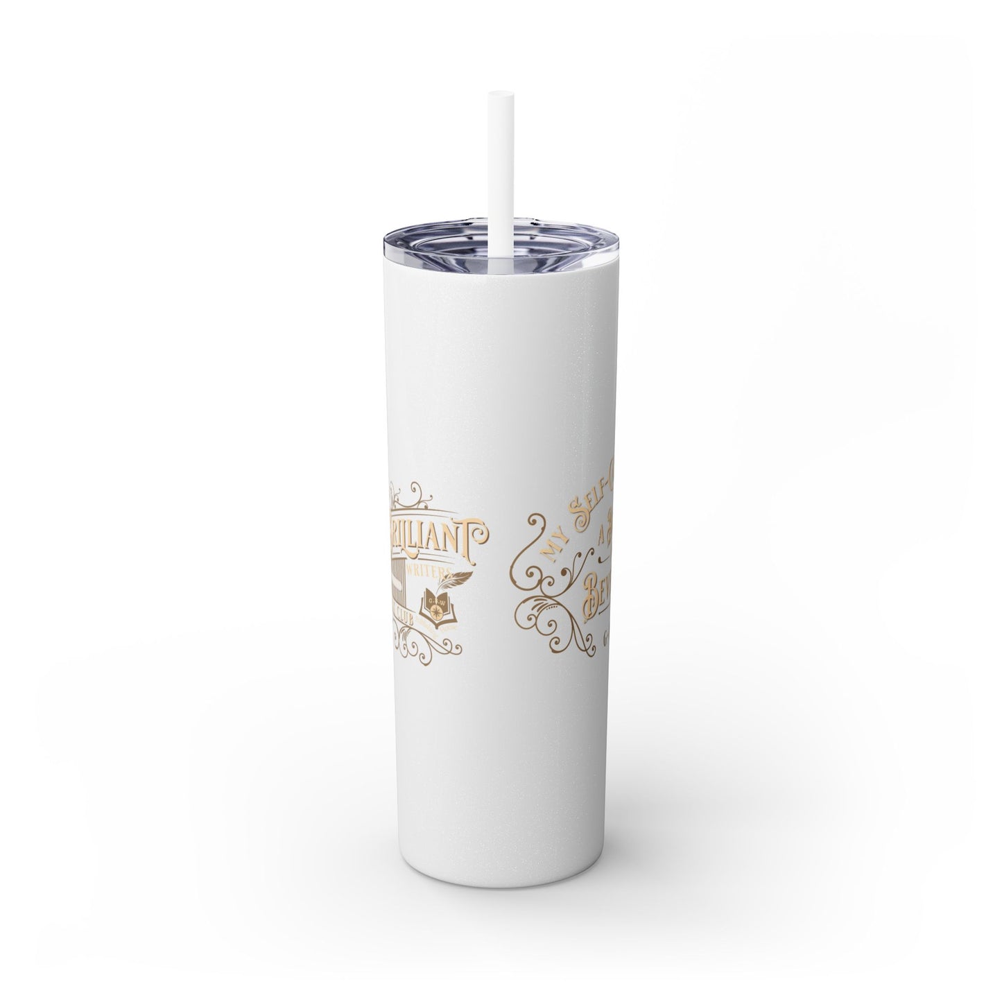 SAMPLE Book & Beverage Skinny Tumbler, 20oz