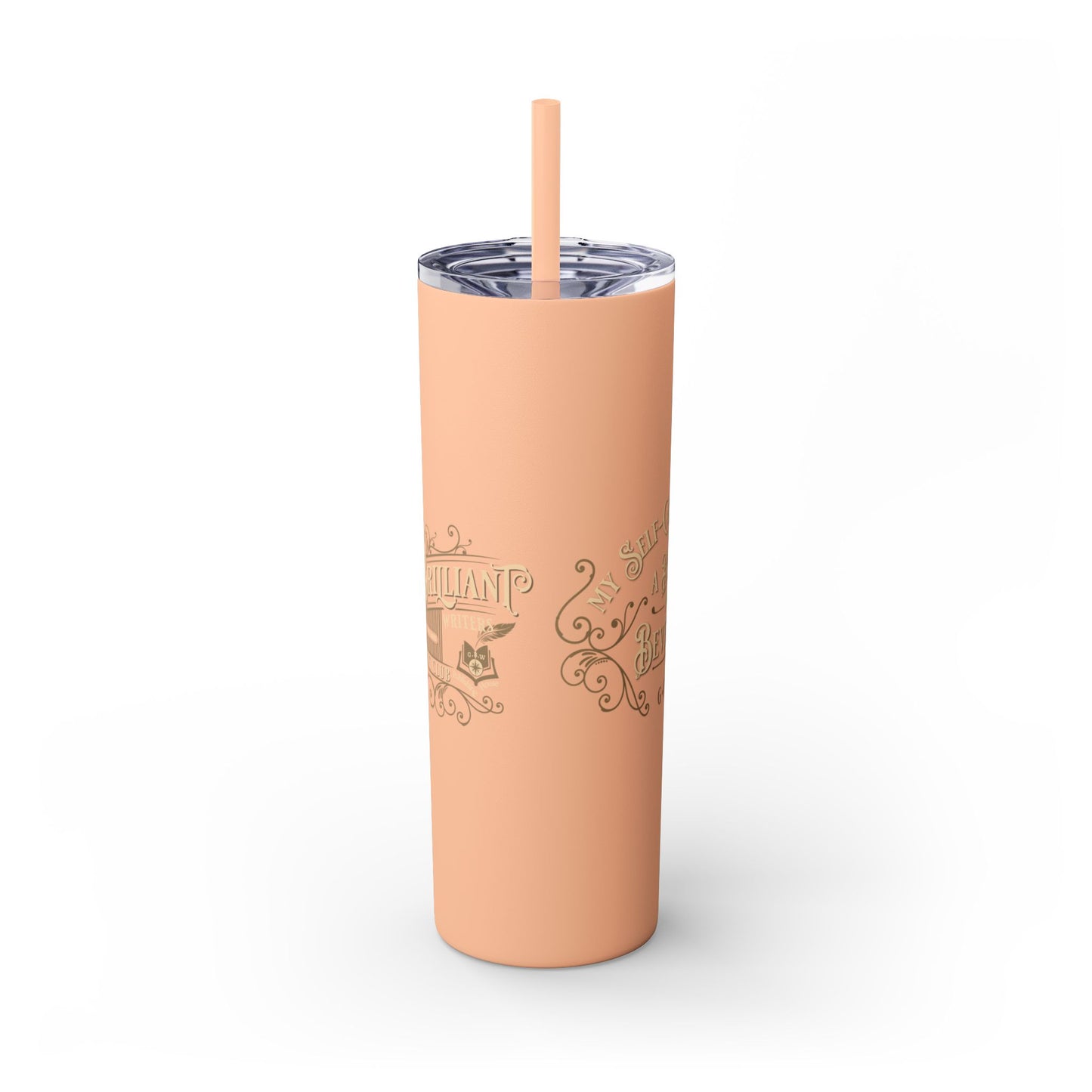 SAMPLE Book & Beverage Skinny Tumbler, 20oz
