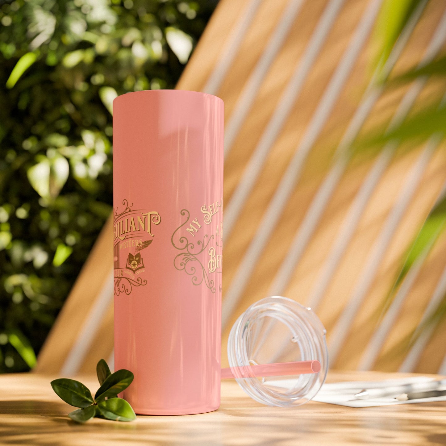 SAMPLE Book & Beverage Skinny Tumbler, 20oz