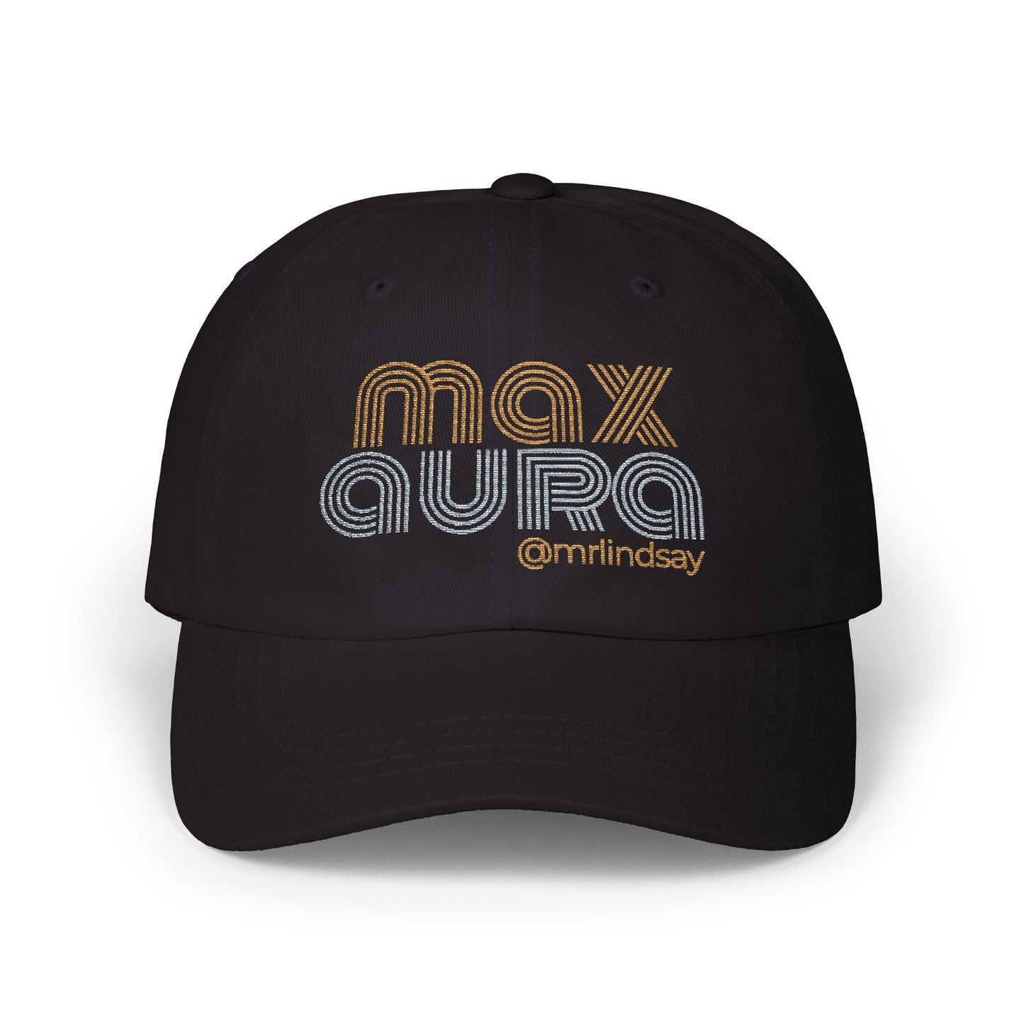 Mr. Lindsay Embroidered Max Aura Dad Cap