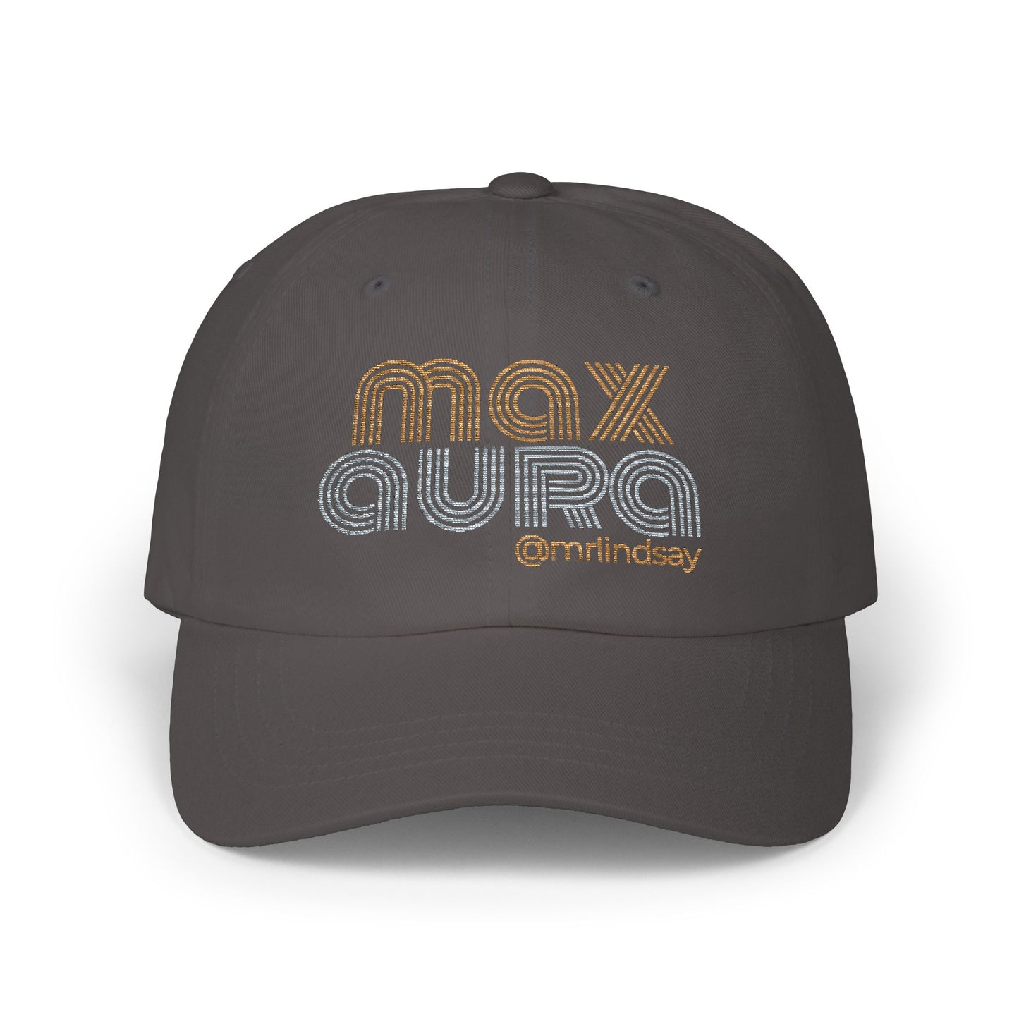 Mr. Lindsay Embroidered Max Aura Dad Cap