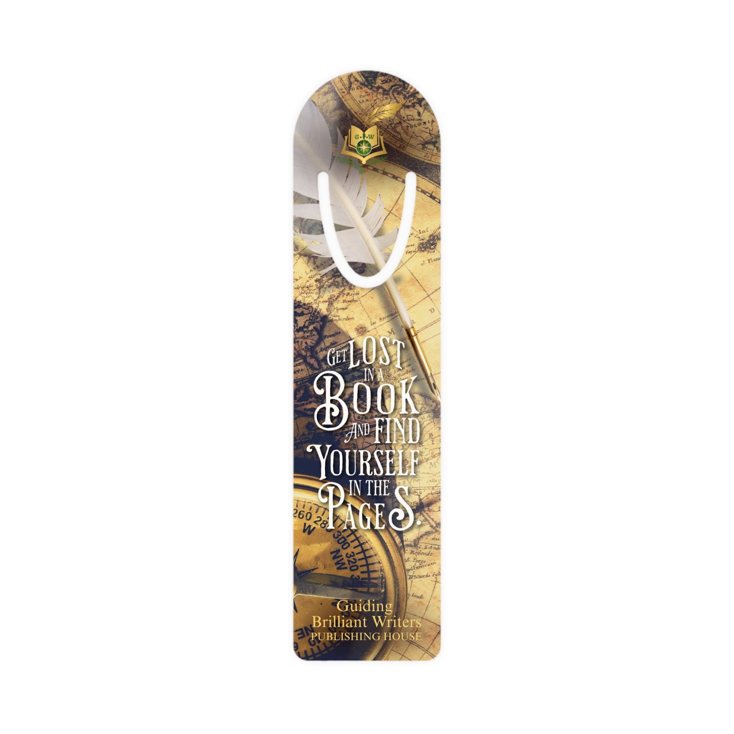 GBW Find Yourself Aluminum Bookmark