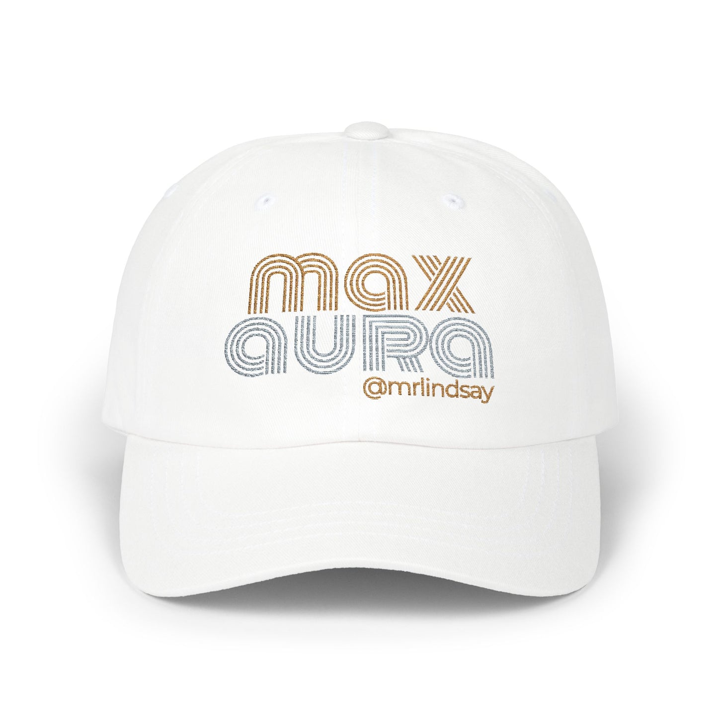 Mr. Lindsay Embroidered Max Aura Dad Cap