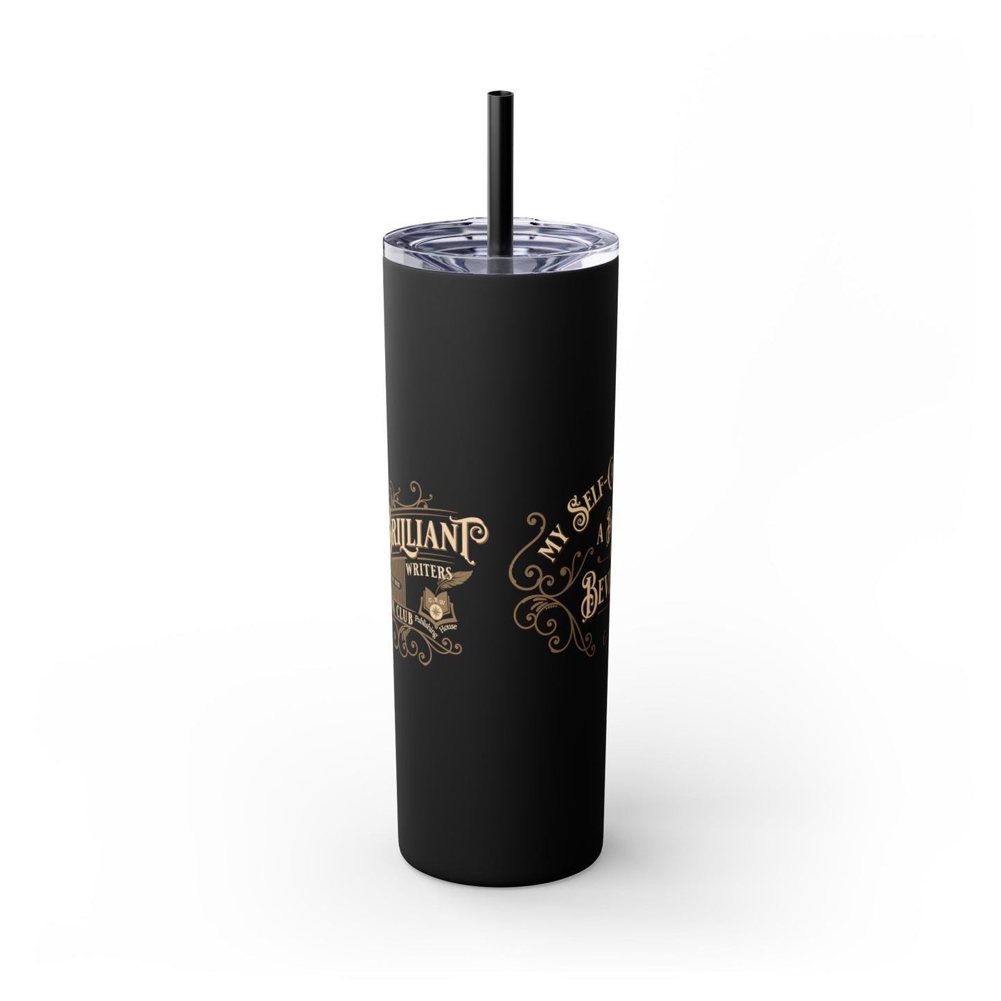 SAMPLE Book & Beverage Skinny Tumbler, 20oz