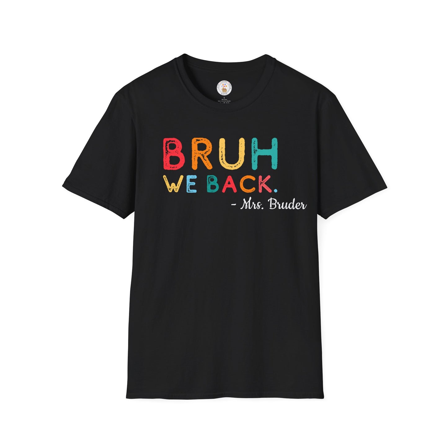 We Back Teacher Softstyle T-Shirt