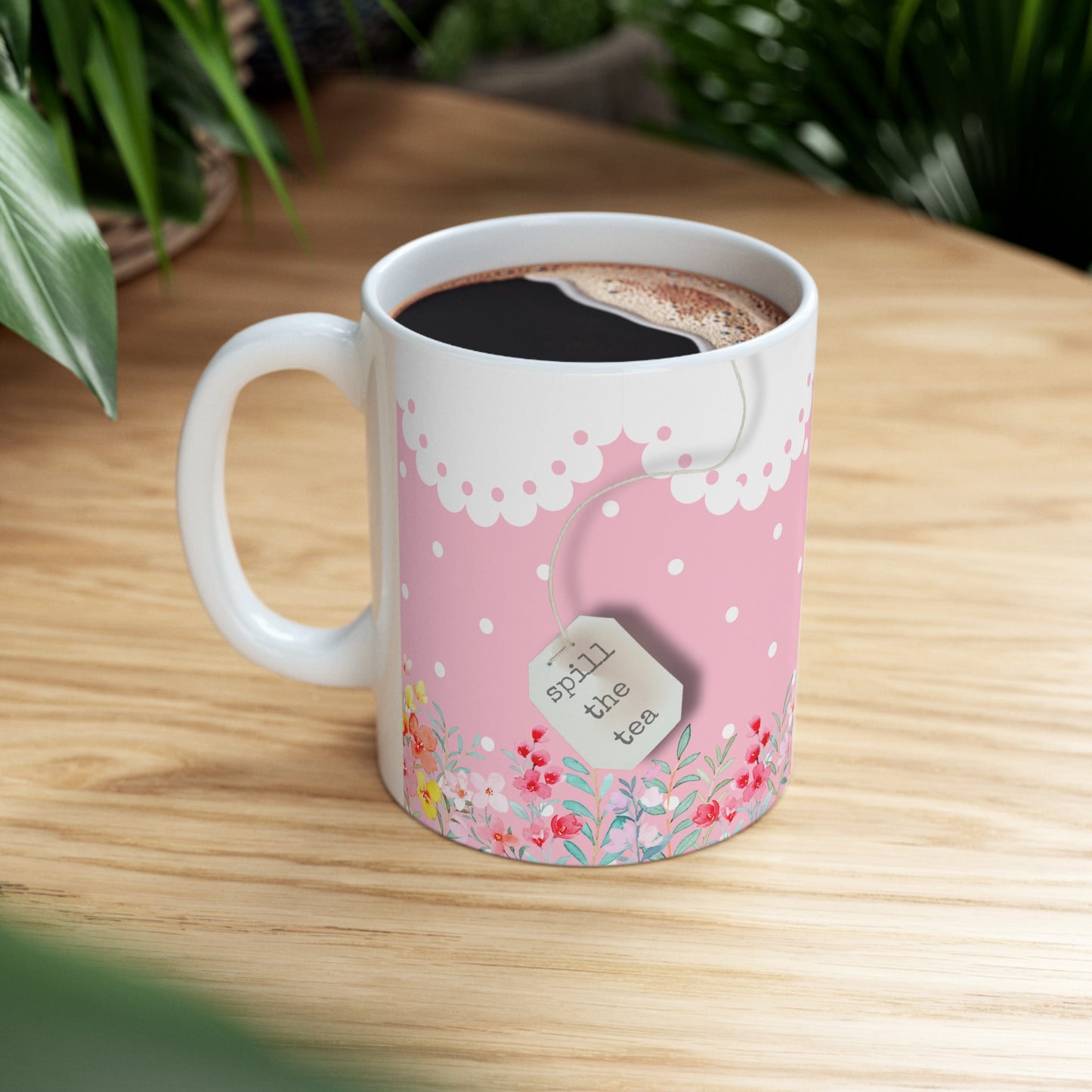 Spill the Tea Ceramic Mug, 11oz