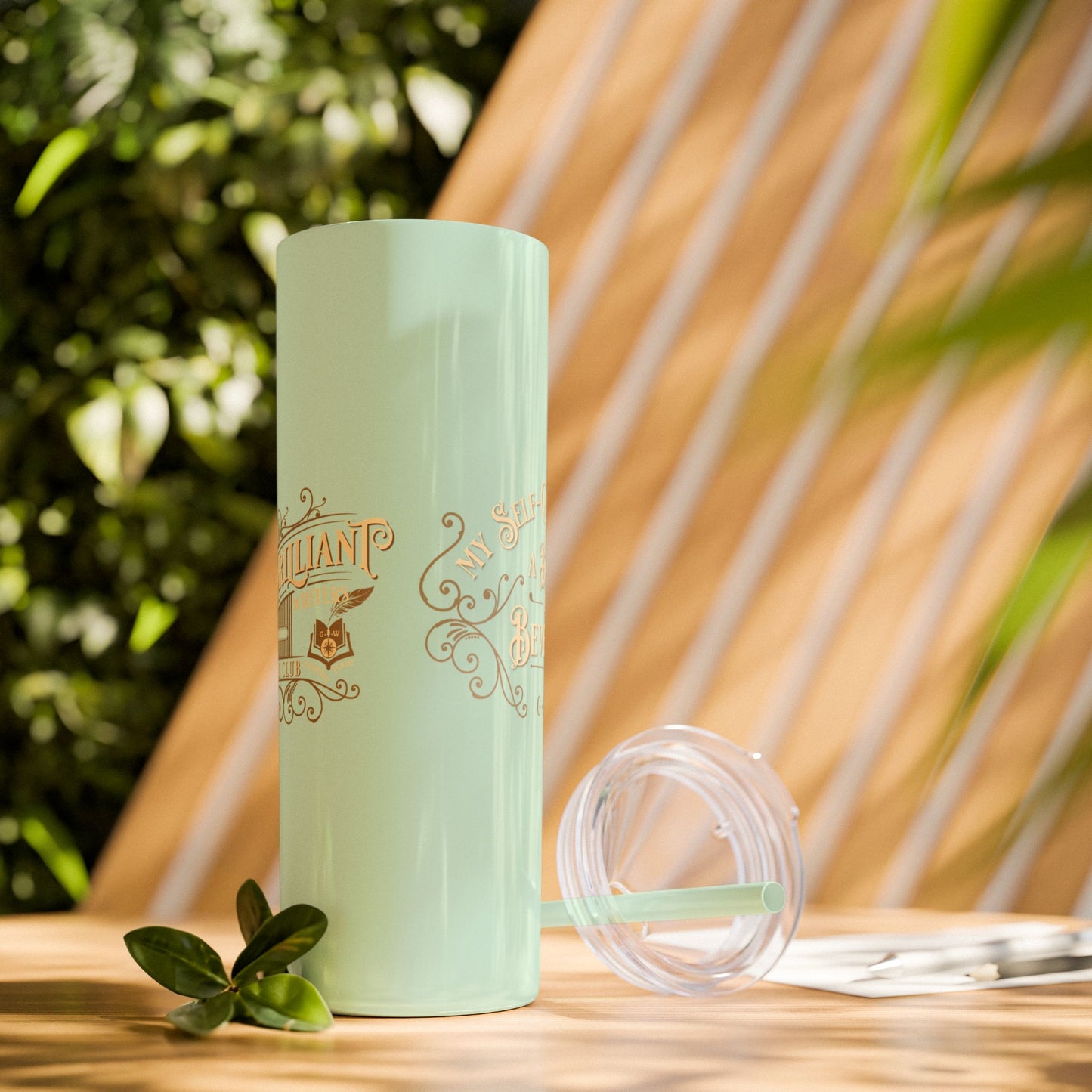 SAMPLE Book & Beverage Skinny Tumbler, 20oz