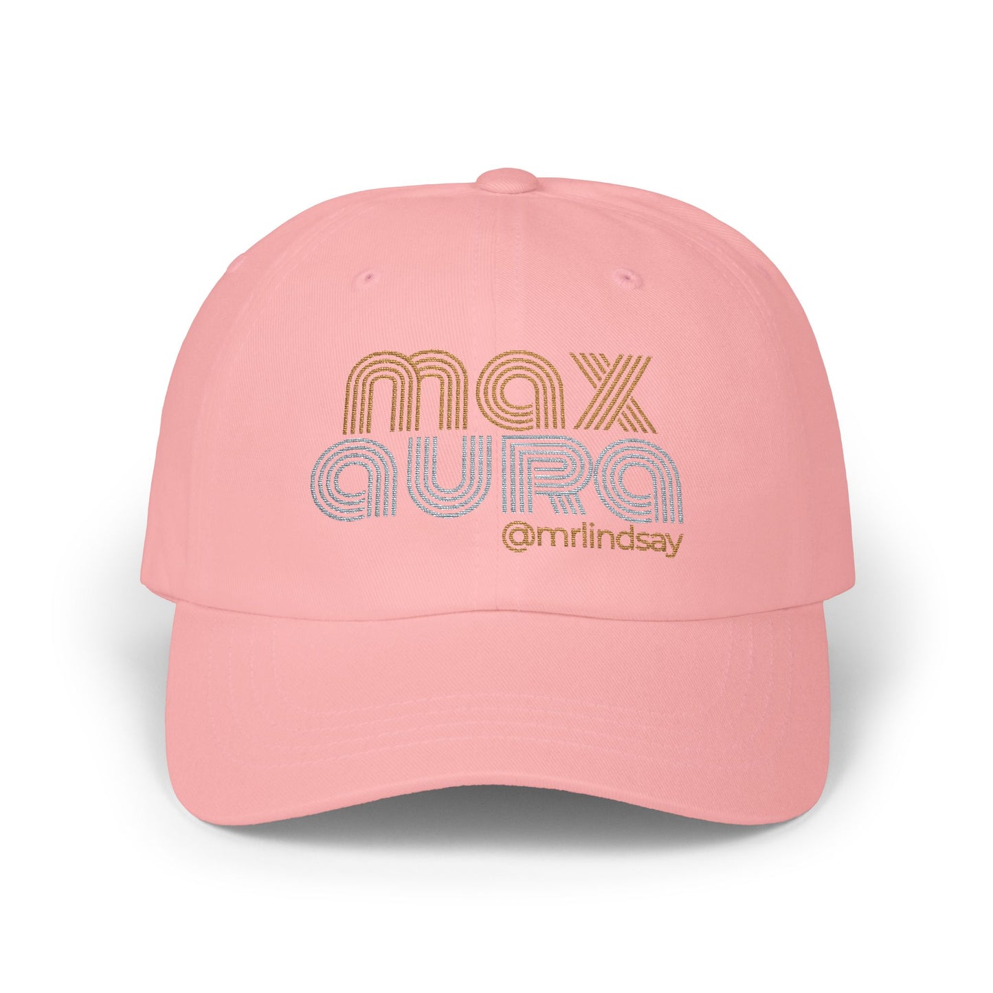 Mr. Lindsay Embroidered Max Aura Dad Cap