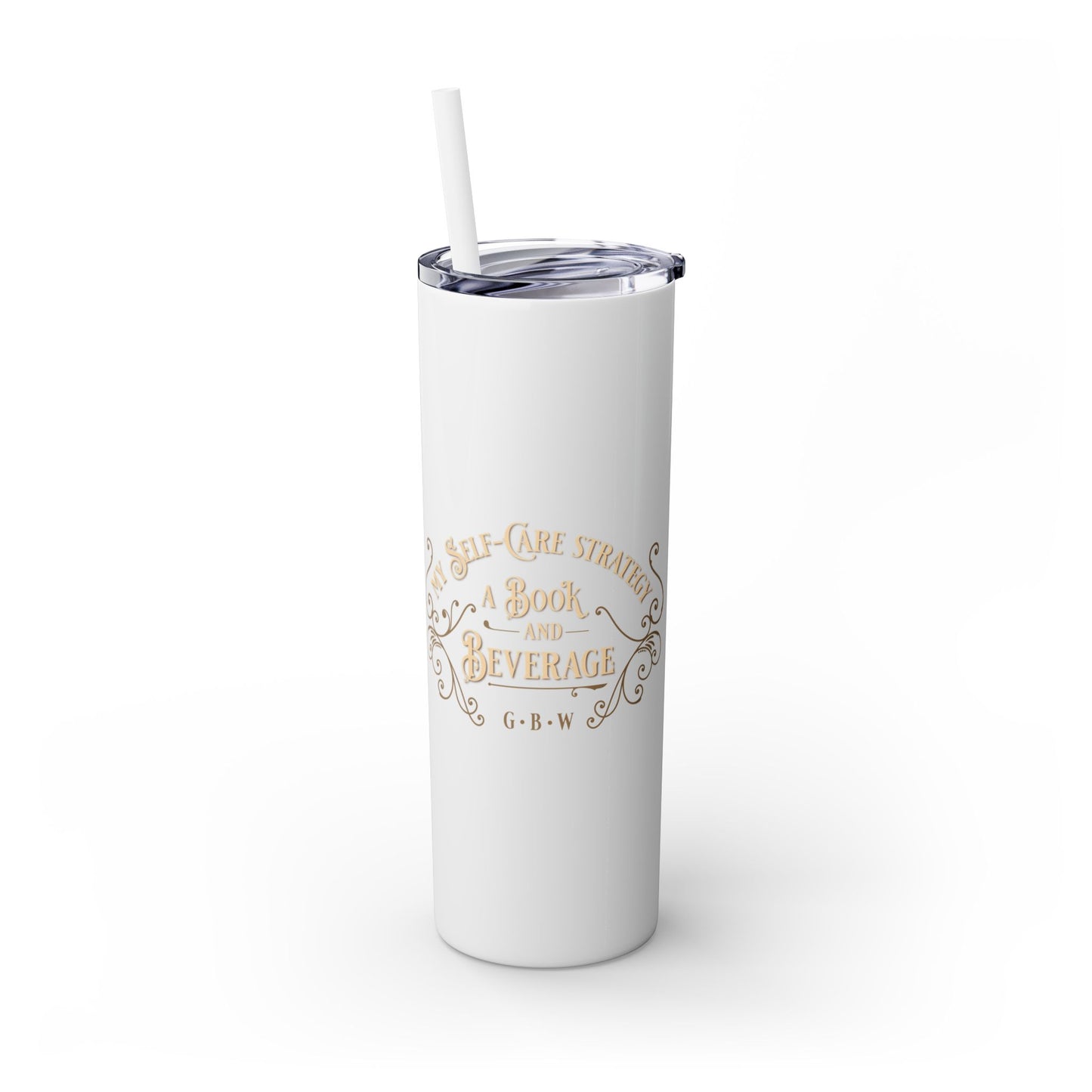 SAMPLE Book & Beverage Skinny Tumbler, 20oz