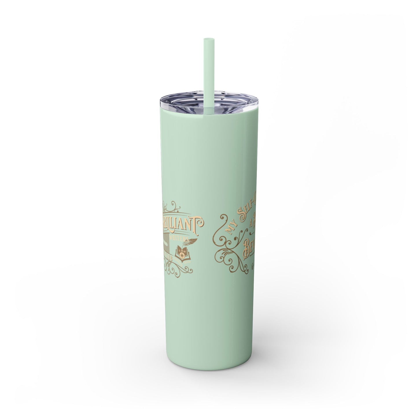 SAMPLE Book & Beverage Skinny Tumbler, 20oz