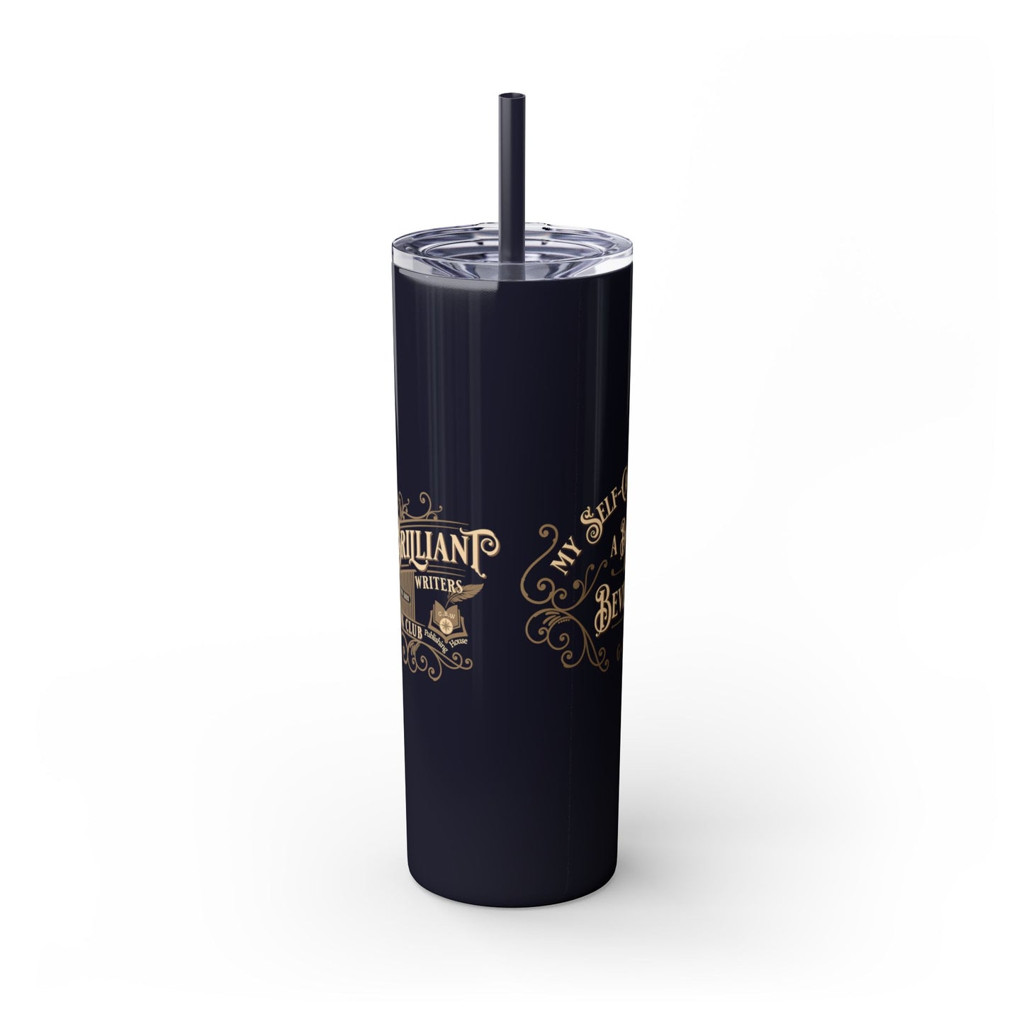SAMPLE Book & Beverage Skinny Tumbler, 20oz