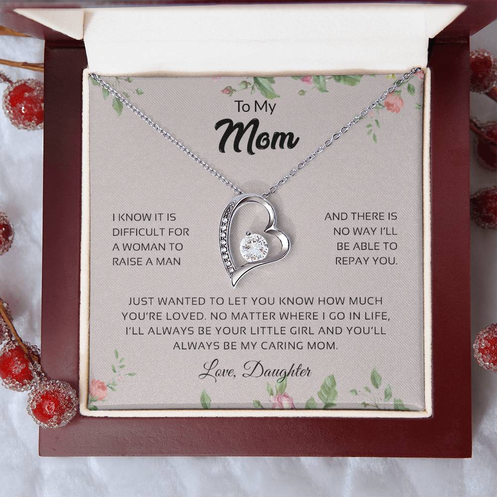 To My Mom | You'll Always Be My Caring Mom - Forever Love Necklace