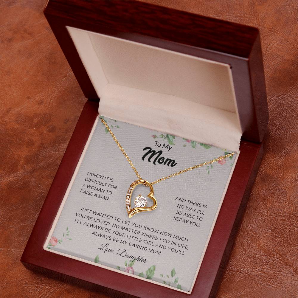 To My Mom | You'll Always Be My Caring Mom - Forever Love Necklace