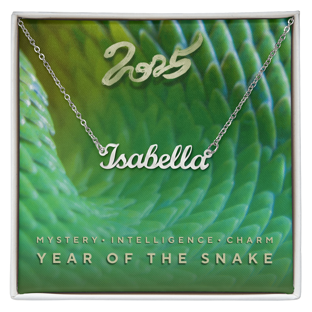 Year of the Snake 2025 Custom Necklace