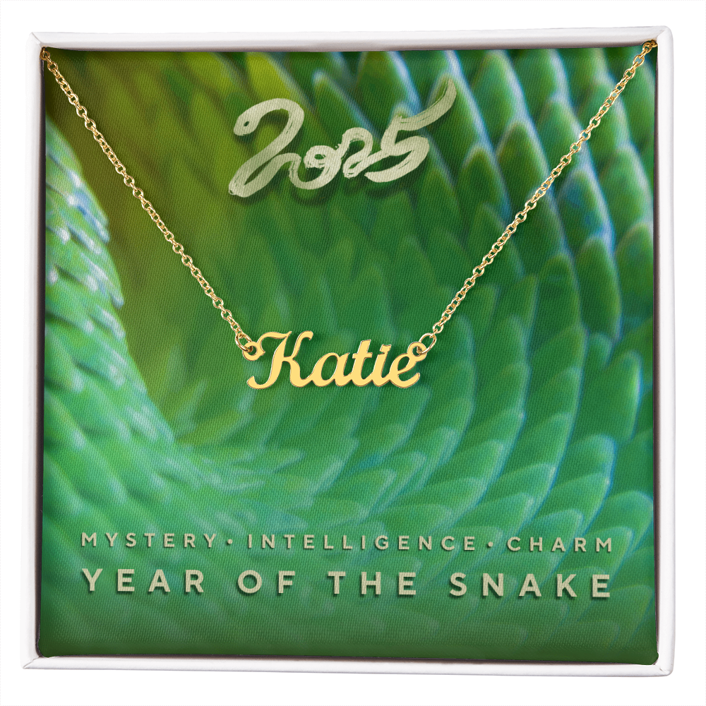 Year of the Snake 2025 Custom Necklace