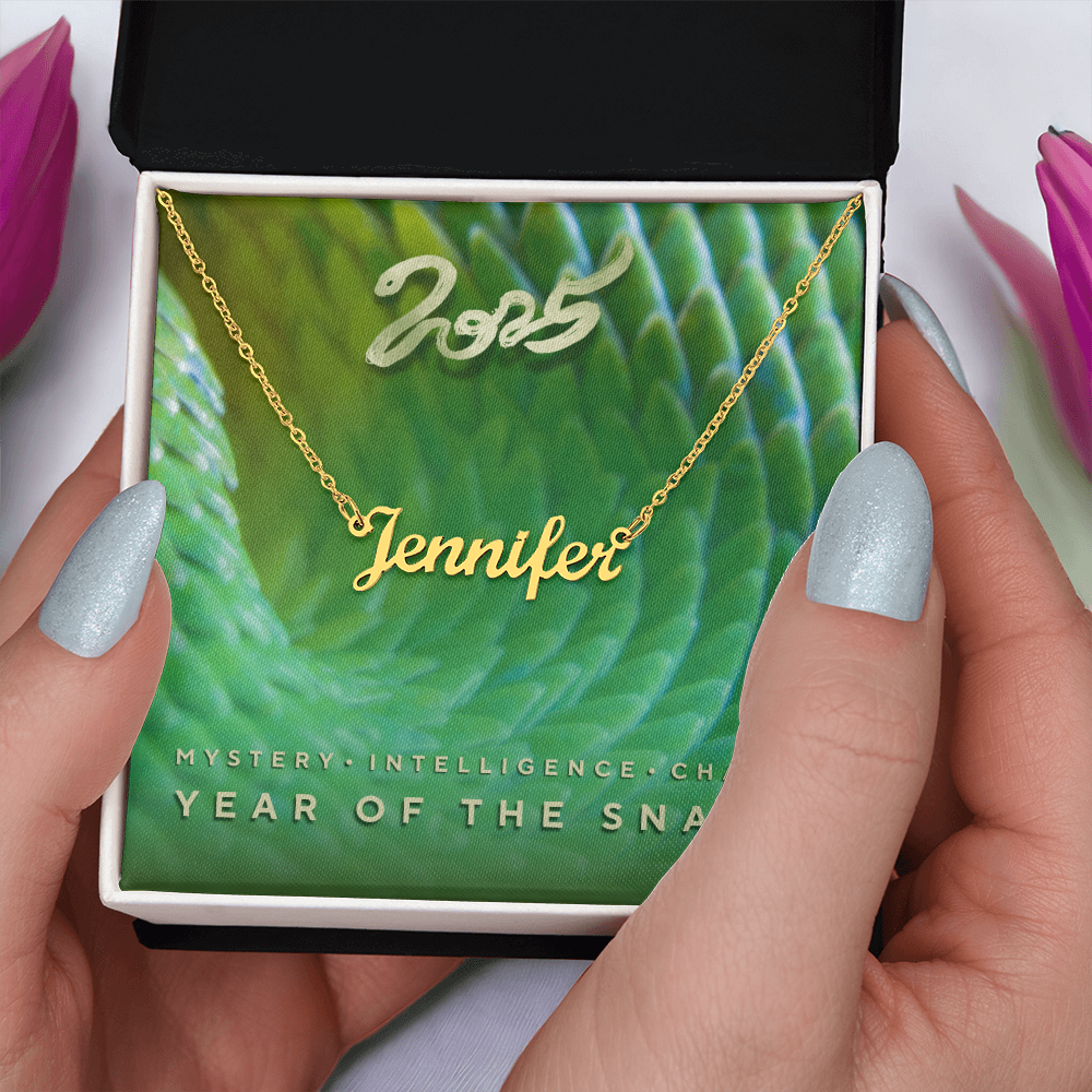 Year of the Snake 2025 Custom Necklace