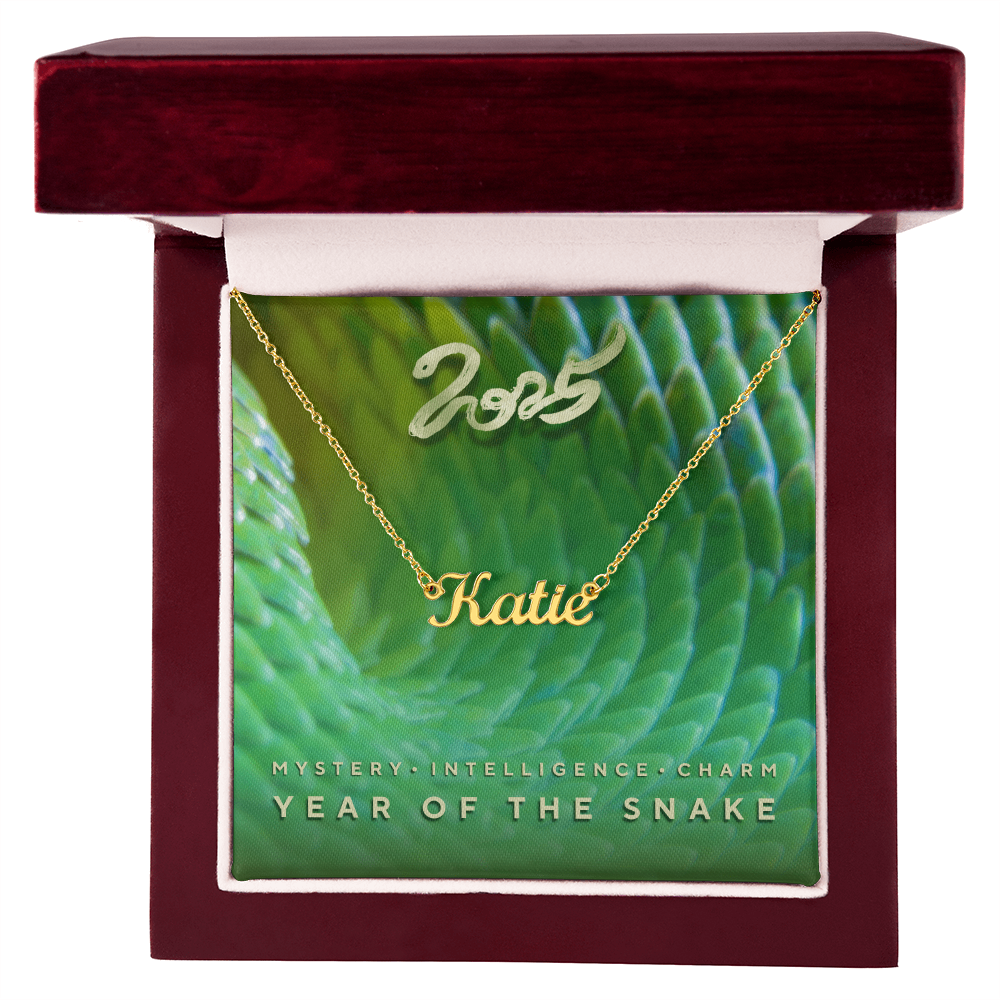 Year of the Snake 2025 Custom Necklace