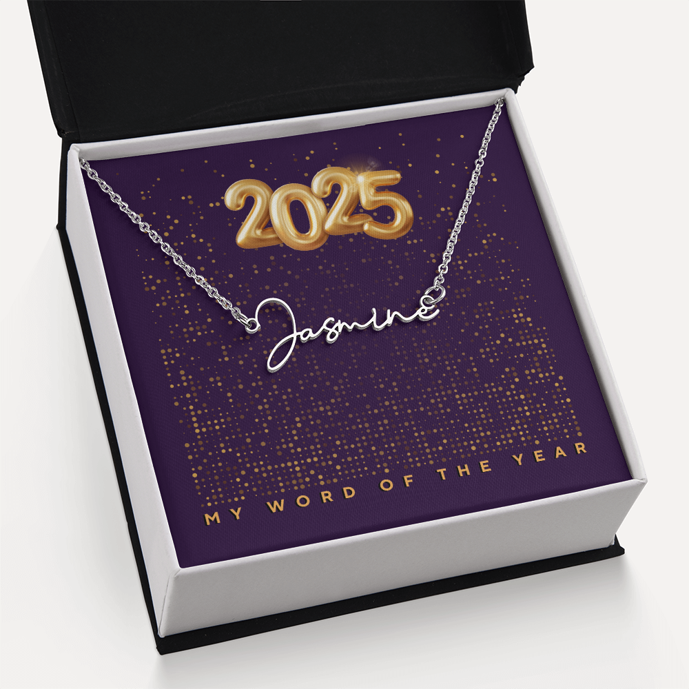2025 Word of the Year Personalized Necklace