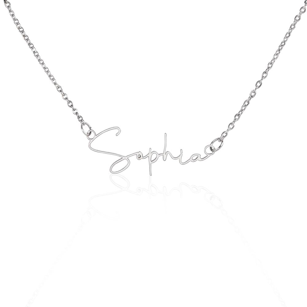 Daughter Graduation Custom Name Necklace from Mom