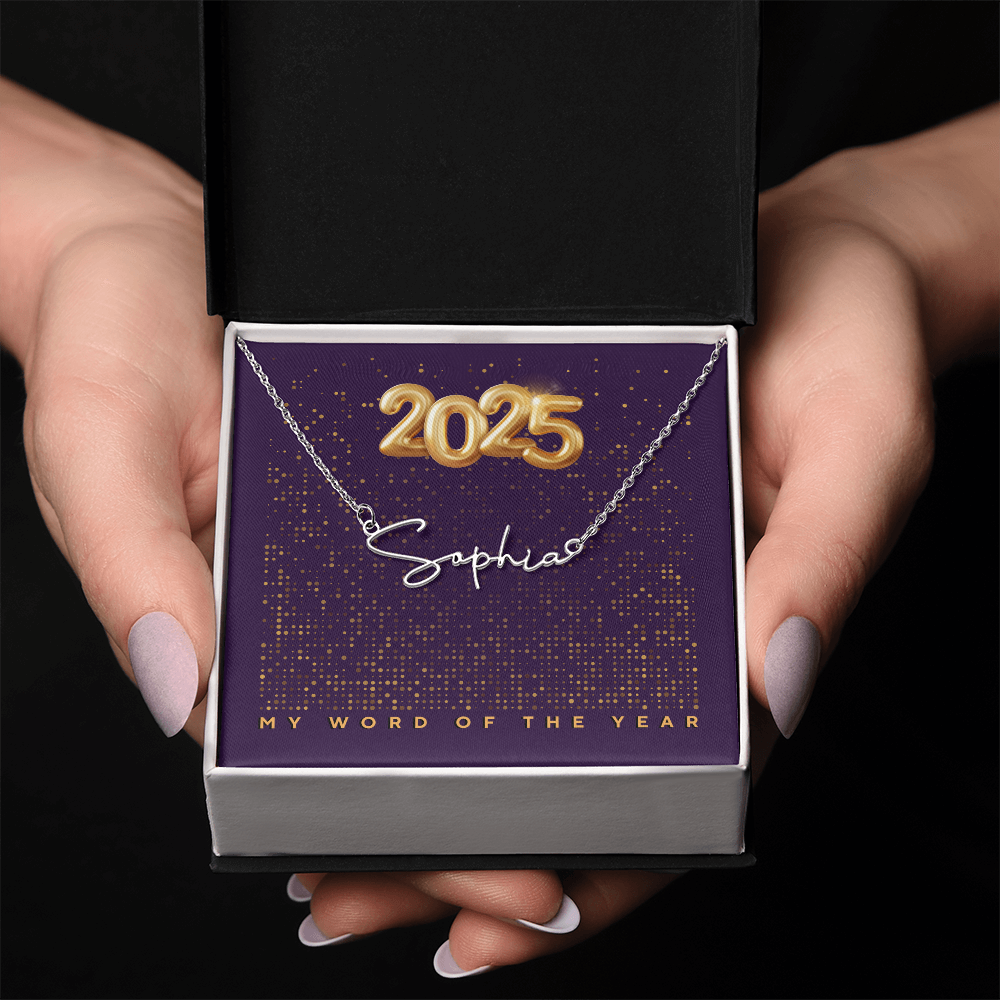 2025 Word of the Year Personalized Necklace