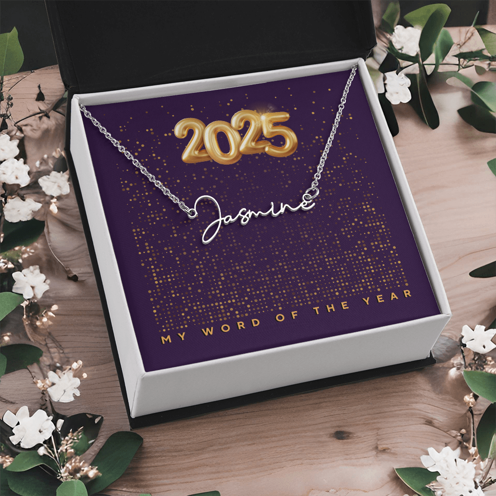 2025 Word of the Year Personalized Necklace