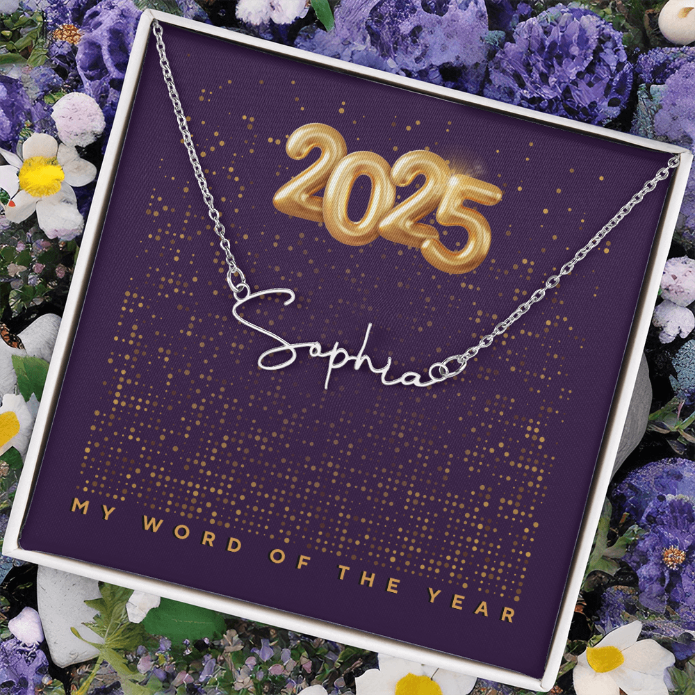 2025 Word of the Year Personalized Necklace