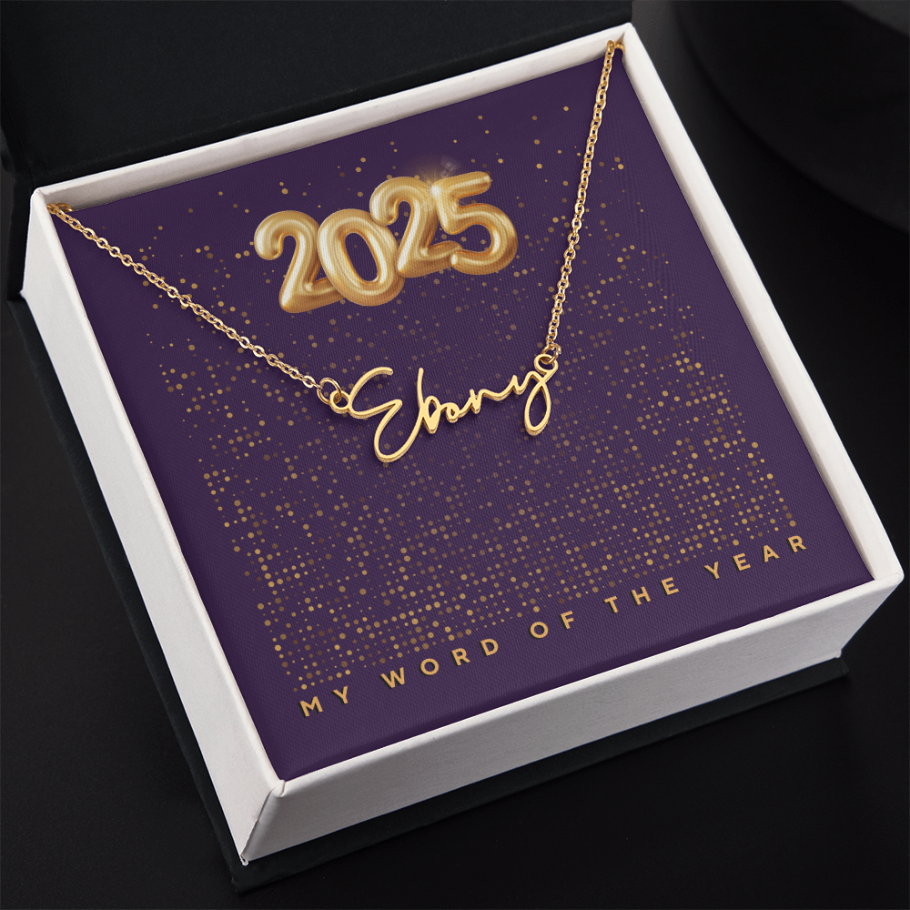2025 Word of the Year Personalized Necklace