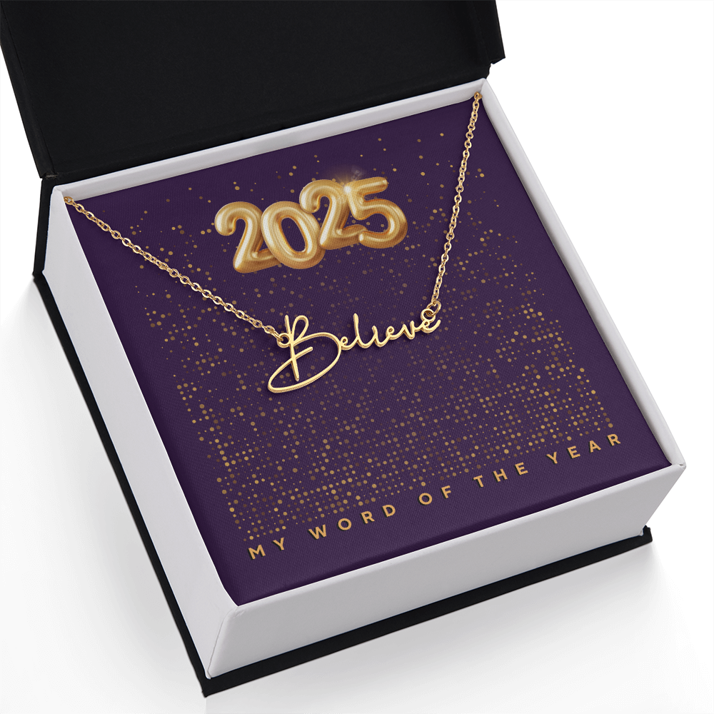 2025 Word of the Year Personalized Necklace