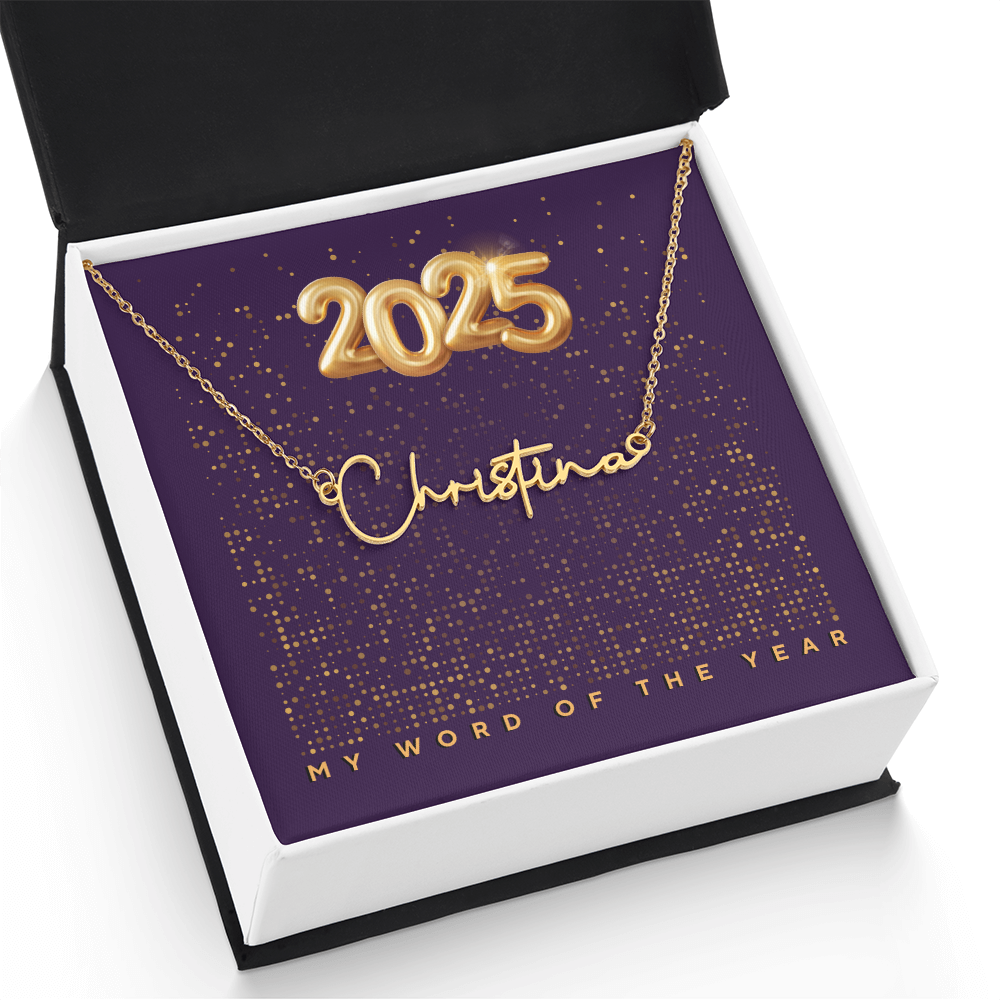 2025 Word of the Year Personalized Necklace