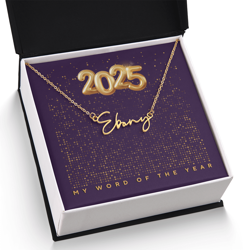 2025 Word of the Year Personalized Necklace