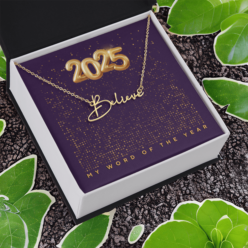 2025 Word of the Year Personalized Necklace