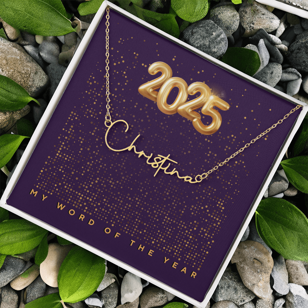 2025 Word of the Year Personalized Necklace