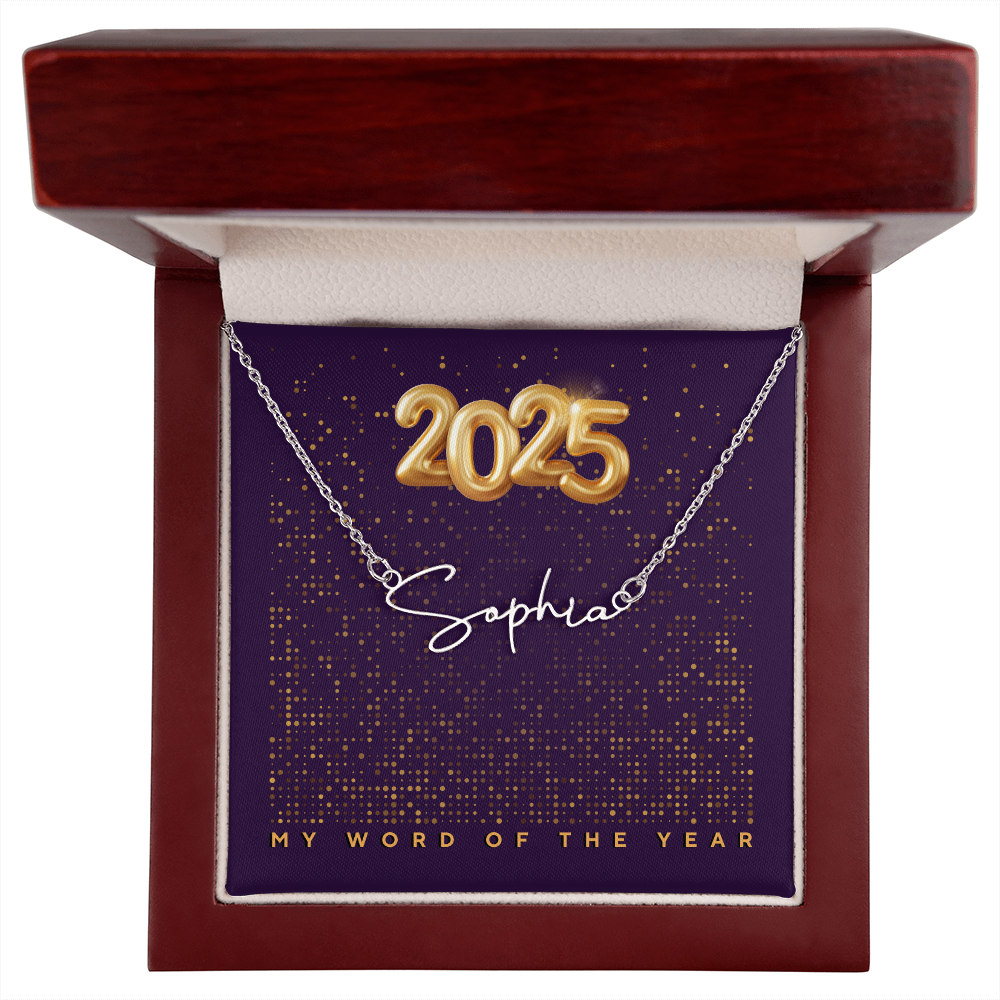 2025 Word of the Year Personalized Necklace