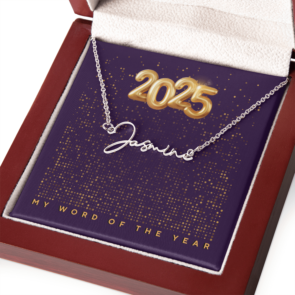 2025 Word of the Year Personalized Necklace