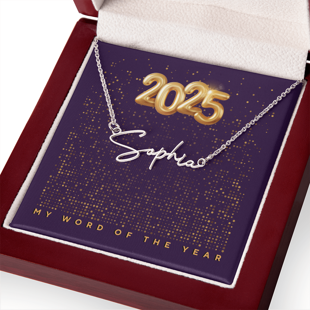 2025 Word of the Year Personalized Necklace