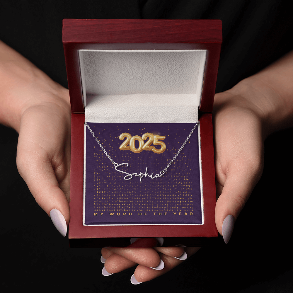 2025 Word of the Year Personalized Necklace