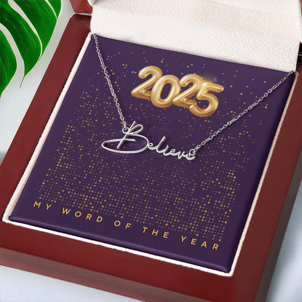 2025 Word of the Year Personalized Necklace
