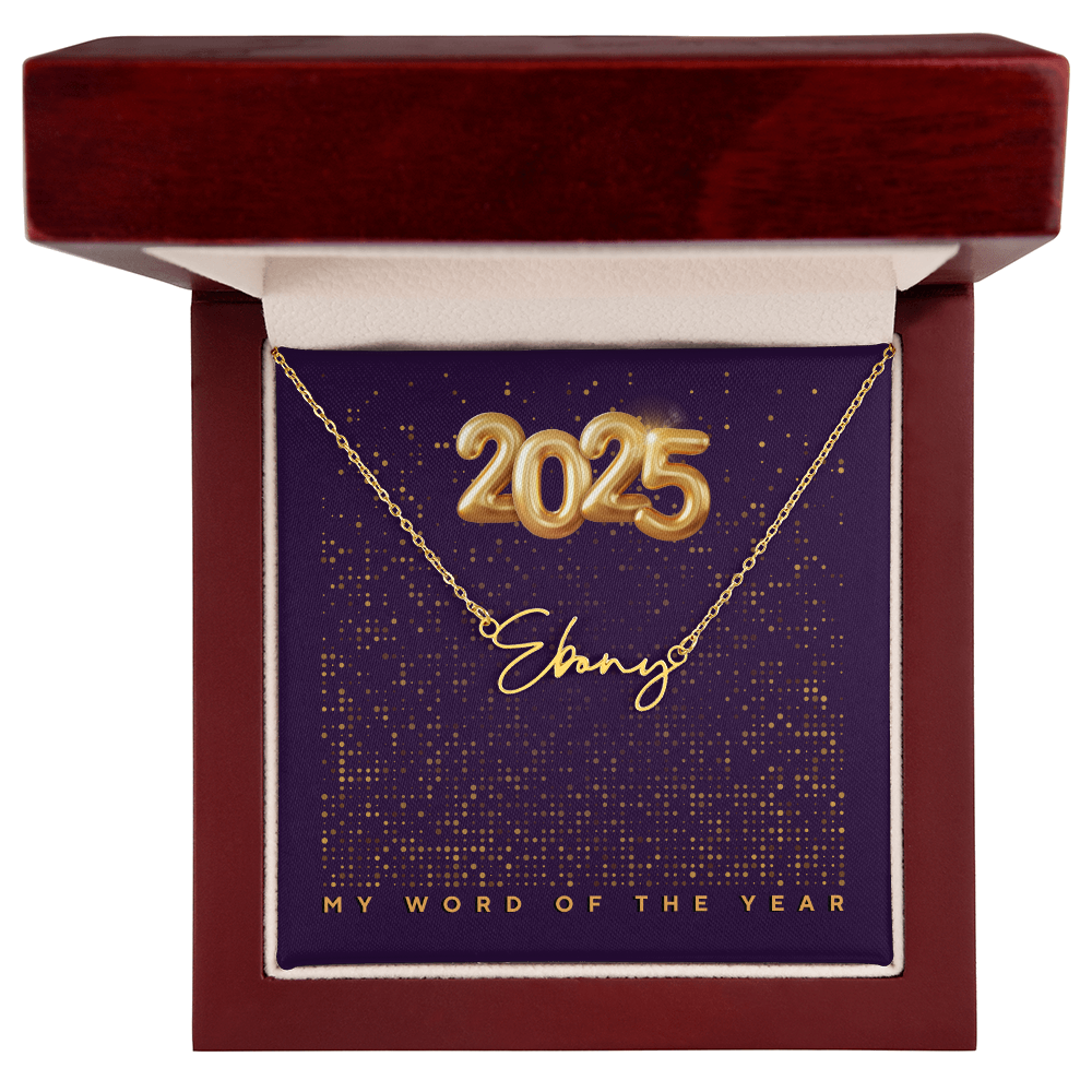 2025 Word of the Year Personalized Necklace
