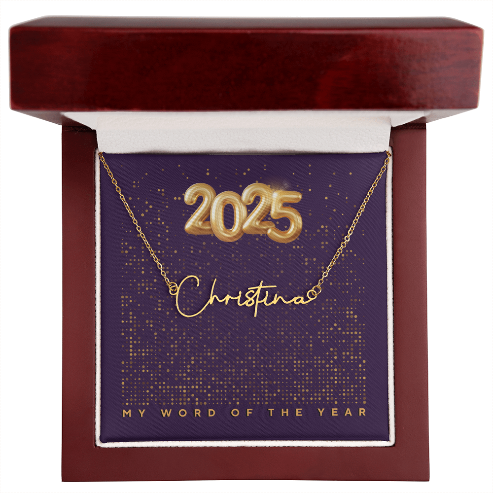 2025 Word of the Year Personalized Necklace