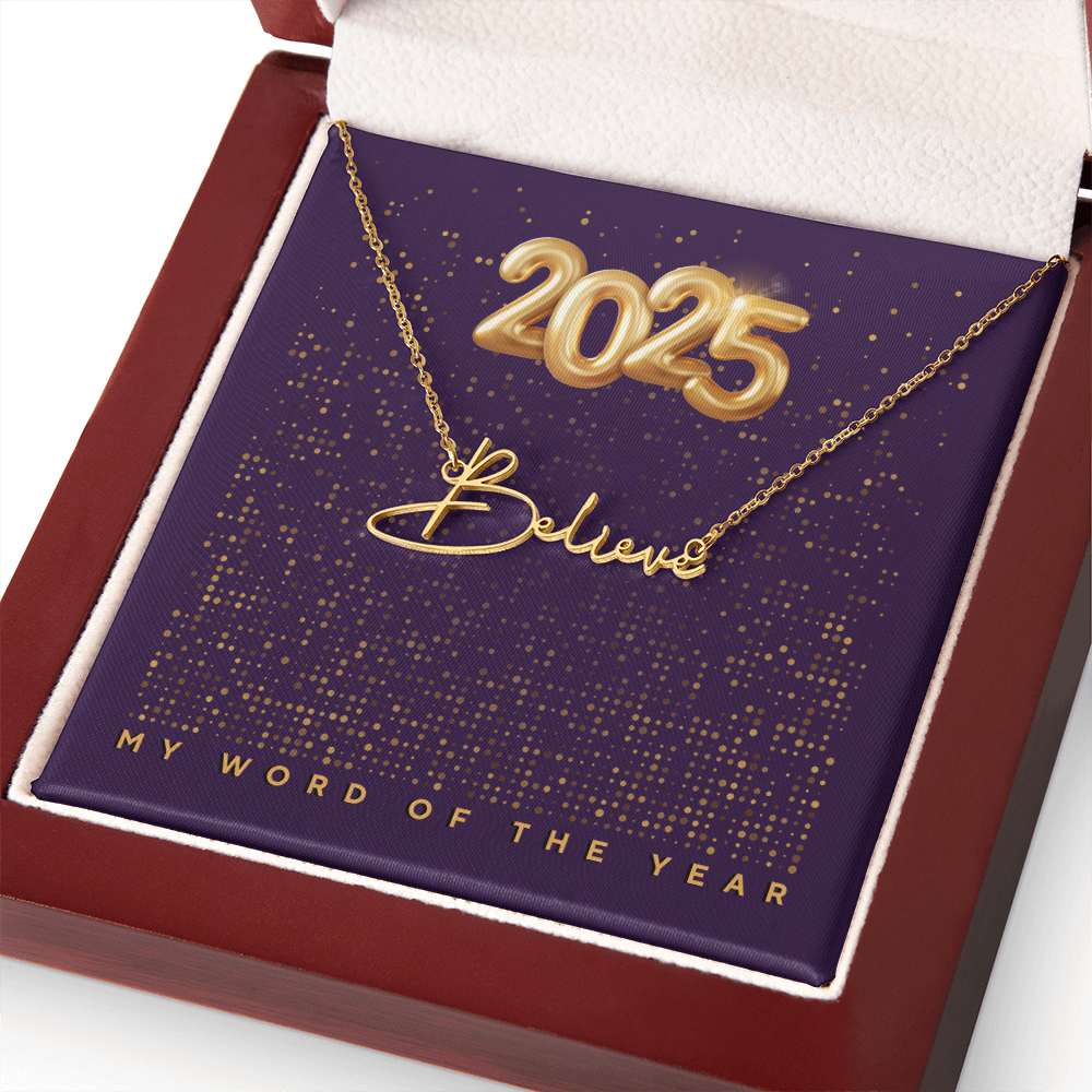 2025 Word of the Year Personalized Necklace