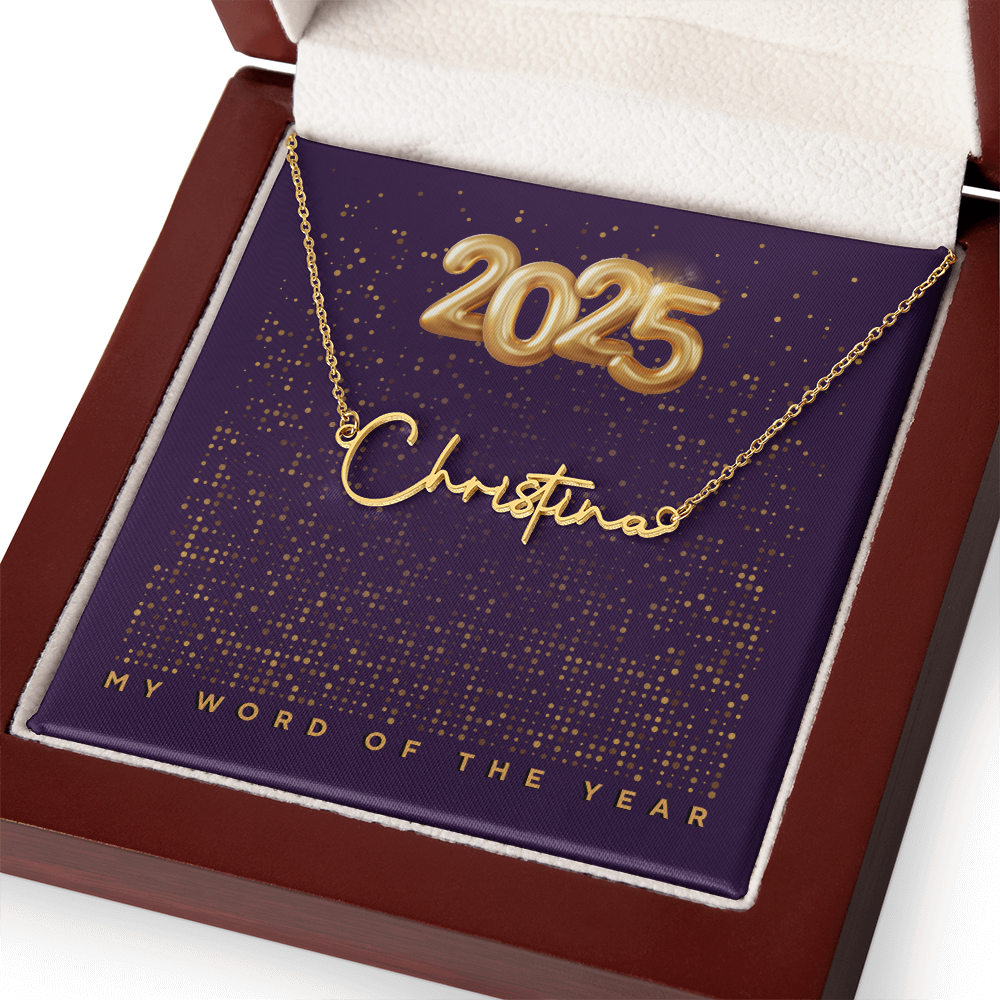 2025 Word of the Year Personalized Necklace