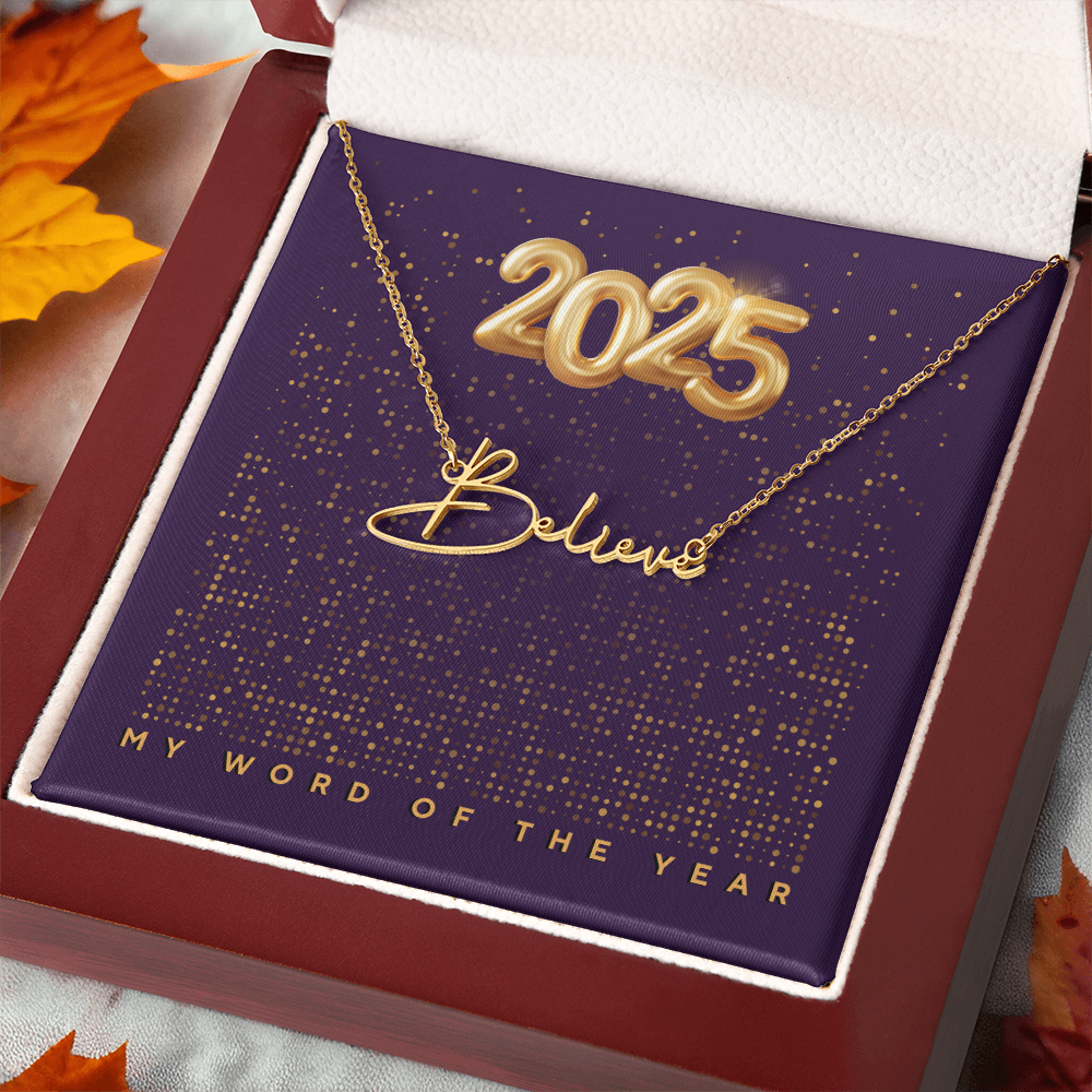 2025 Word of the Year Personalized Necklace