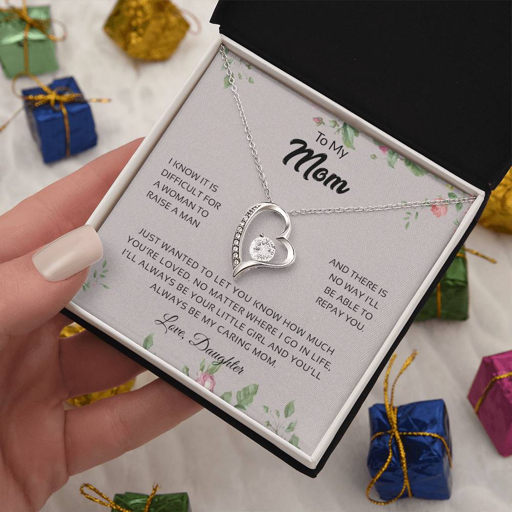 To My Mom | You'll Always Be My Caring Mom - Forever Love Necklace