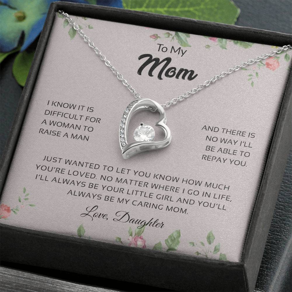 To My Mom | You'll Always Be My Caring Mom - Forever Love Necklace