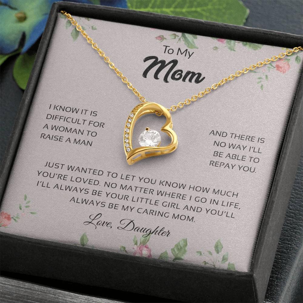 To My Mom | You'll Always Be My Caring Mom - Forever Love Necklace