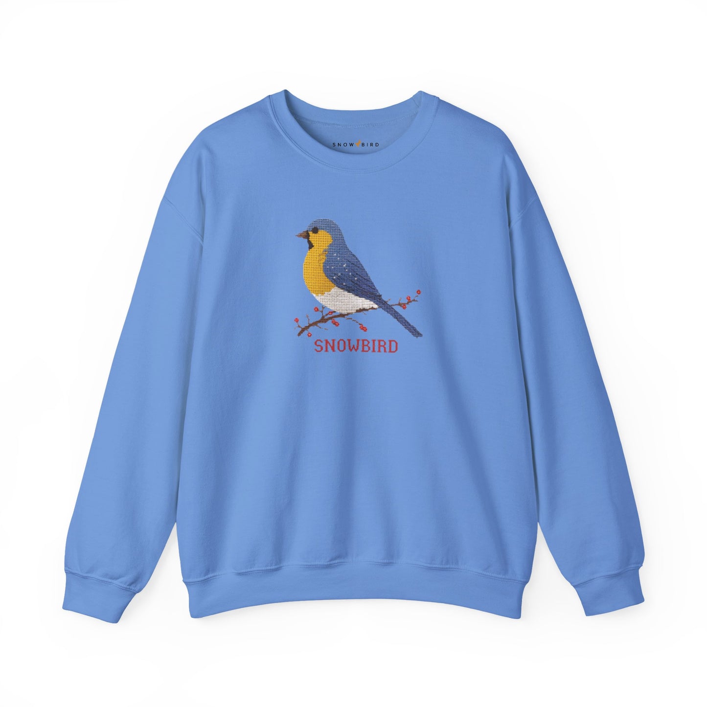Snowbird Blue Bird & Berries Crewneck Sweatshirt