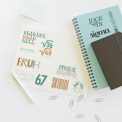 Gen Alpha Aesthetic Sticker Set - Mr. Lindsay Certified