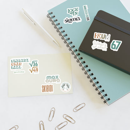 Gen Alpha Aesthetic Sticker Set - Mr. Lindsay Certified