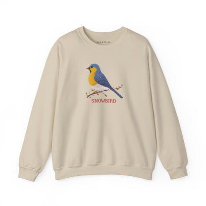 Snowbird Blue Bird & Berries Crewneck Sweatshirt